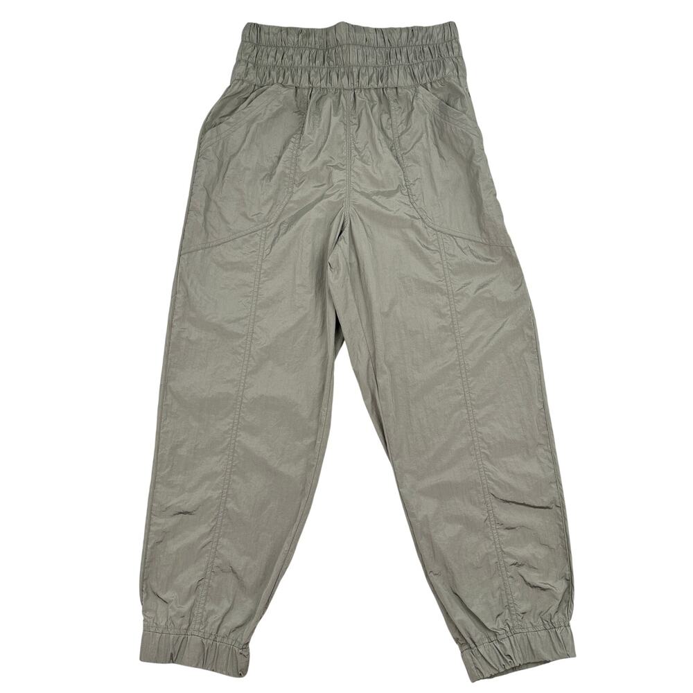 Free People FP Movement Olive Green Nylon Balloon Pants Jogger Women’s Large